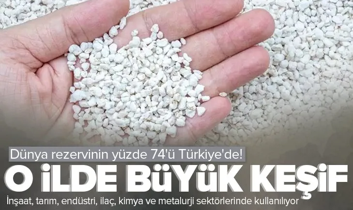 Dünya rezervinin yüzde 74’ü Türkiye’de! Ankara’da ‘inci taşı’ keşfi