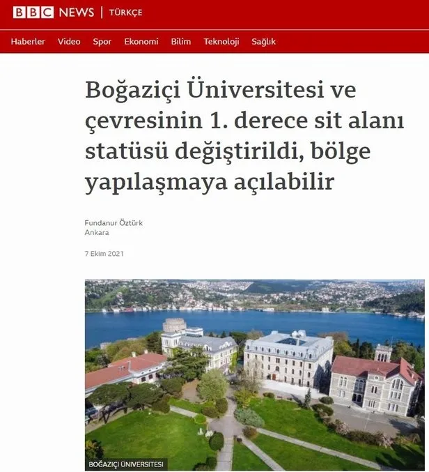 Çevre ve Şehircilik Bakanlığından "Boğaziçi Üniversitesi imara açılacak" iddiasına yalanlama - 2