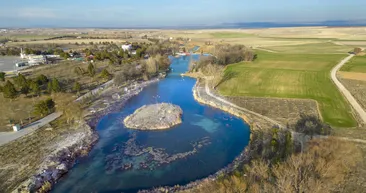 Bozkırın ortasında suyun altında! Sakarya Nehri’nin doğduğu bölge böyle görüntülendi