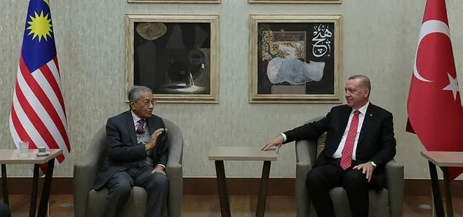 Başkan Erdoğan, Malezya Başbakanı Mahathir Muhammed ile görüştü