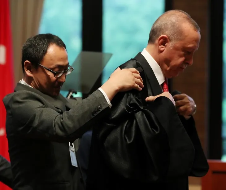 Başkan Erdoğan Japonya'da çay seremonisine katıldı