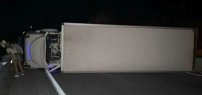 Kamyon şoförü faciayı önledi!