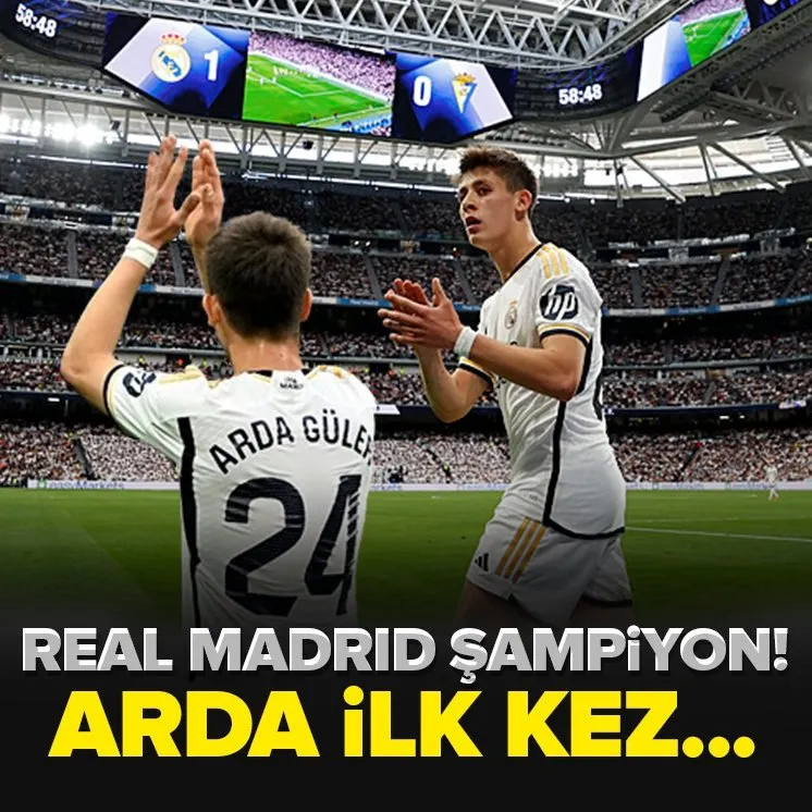 Arda Güler’li Real Madrid şampiyon oldu!