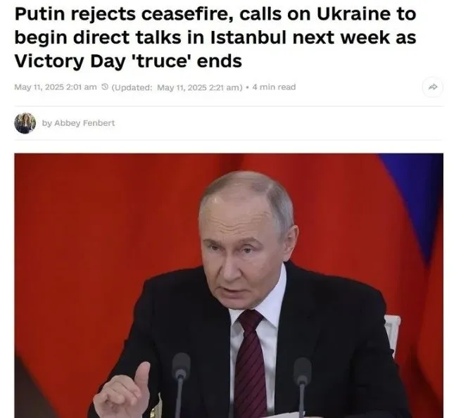 Putin’in İstanbul çağrısı dünya basınında: Müzakere önerisi manşetlerde