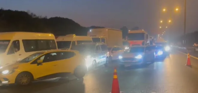 TEM'de trafik durma noktasına geldi! Tanker kamyona çarptı