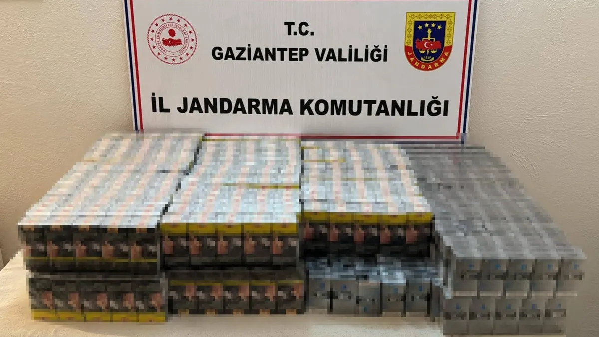 Gaziantep'te 1 milyon TL değerinde kaçak sigara ele geçirildi: 32 gözaltı