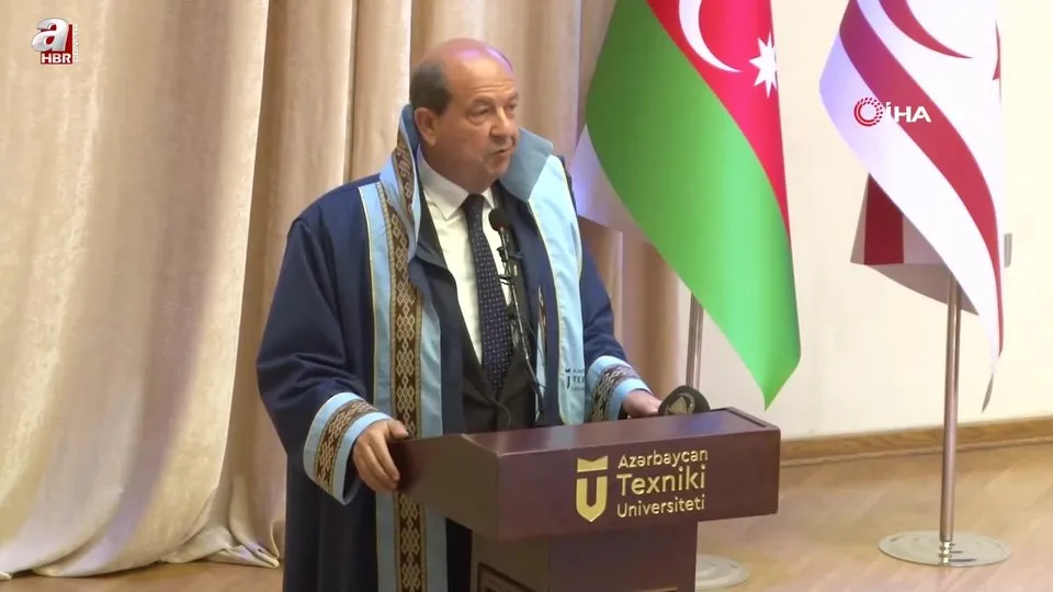 Ersin Tatar’a Azerbaycan’dan fahri doktora unvanı