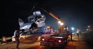 Amasya’da 2 otomobil çarpıştı; 8 yaralı