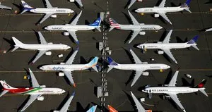 Boeing yere çakıldı