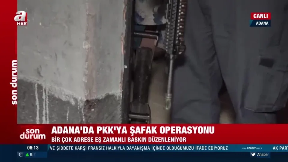 Adana’da PKK’ya şafak baskını!