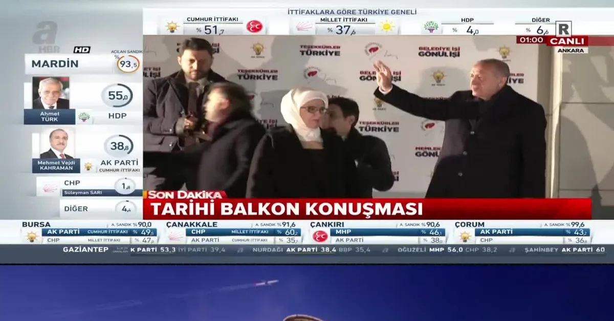 Başkan Erdoğan'dan balkon konuşması