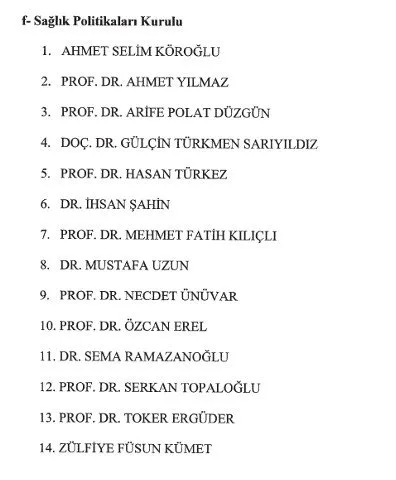 Cumhurbaşkanlığı politika kurullarına atamalar Resmi Gazete’de! 10 ayrı kurula toplam 140 isim