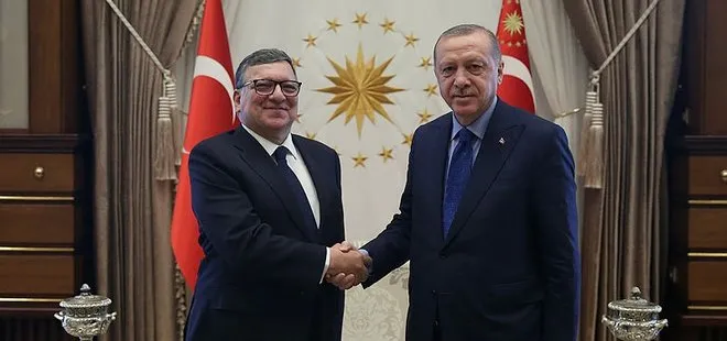 Başkan Erdoğan, Jose Manuel Barroso’yu kabul etti