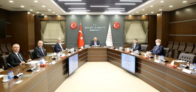 Hazine ve Maliye Bakanı Lütfi Elvan, Türk-İş Yönetim Kurulu üyelerini kabul etti