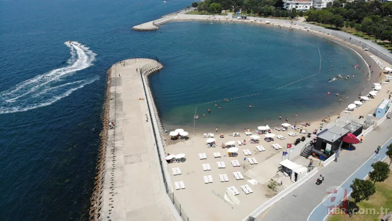 Bayram tatilini fırsat bilen İstanbullular Şile'ye akın etti! Caddebostan Sahil ve plajı boş kaldı 6