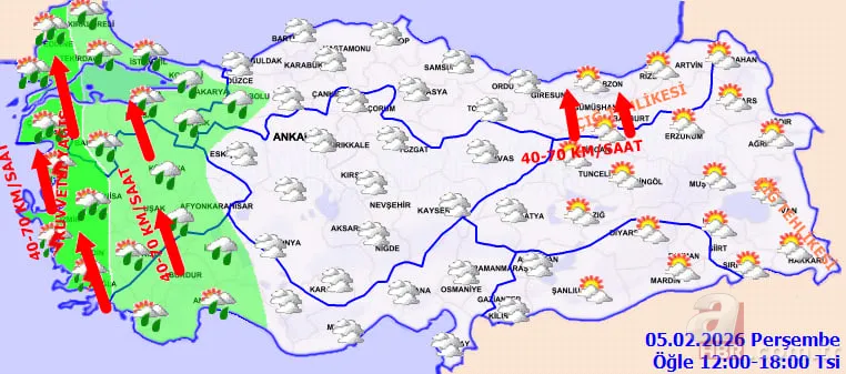 Meteoroloji uyardı: Batıda yağış, doğuda sert soğuk dalgası! Şemsiye haftası başladı 19