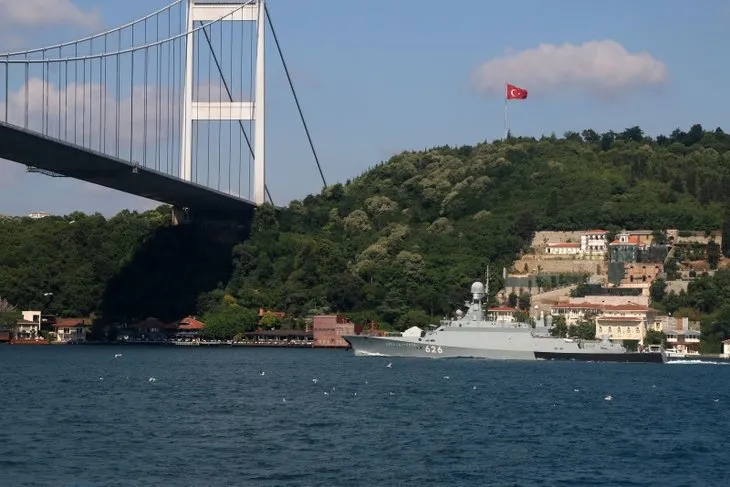 ABD savaş gemisi “USS Porter” İstanbul Boğazı’ndan geçti! Dikkat çeken mesaj