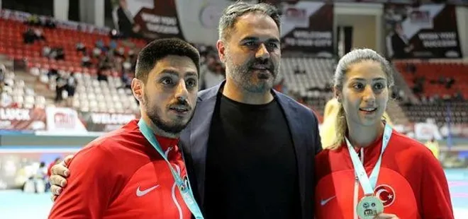 Milli sporcular Erman Eltemur ile Eda Eltemur altın madalya kazandı