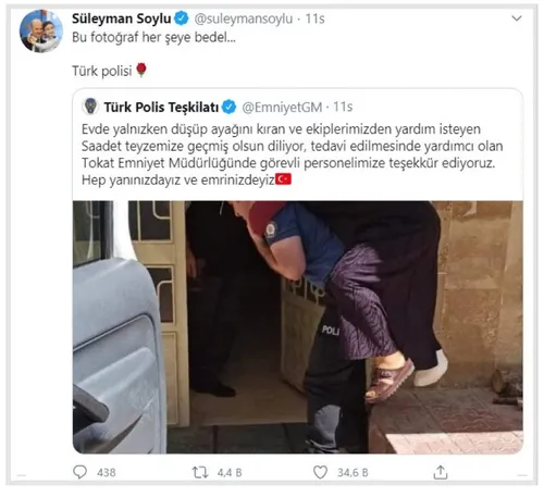 Son dakika: İçişleri Bakanı Süleyman Soylu'dan duygulandıran paylaşım: Bu fotoğraf her şeye bedel - 3