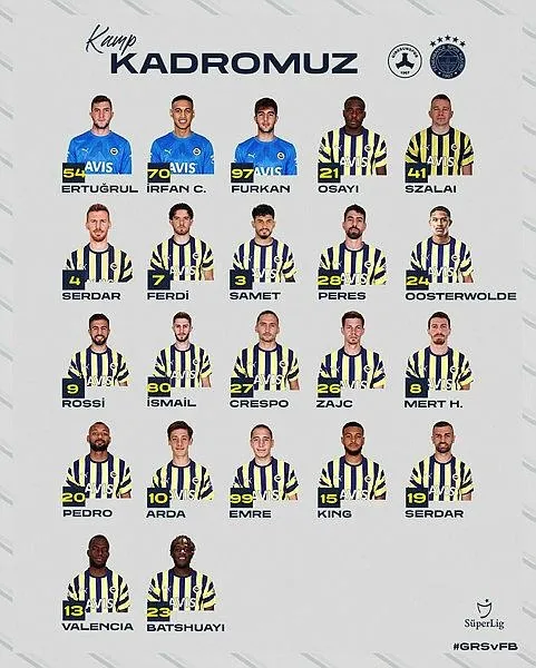 Fenerbahçe’de Giresunspor maçı kadrosu belli oldu! Enner Valencia kadroda yer alıyor mu?