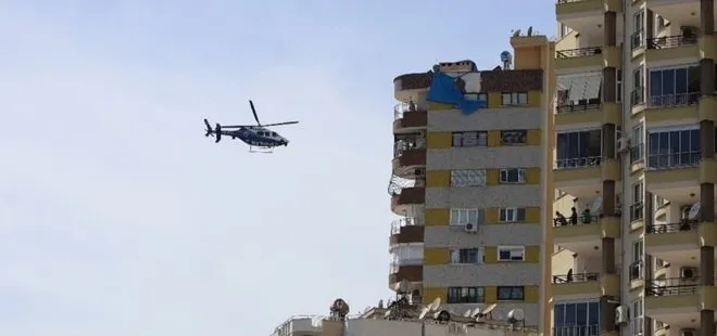 Polis havadan helikopterle uyardı: Evde kal Adana