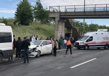 Çorlu’da zincirleme kaza: 4 yaralı