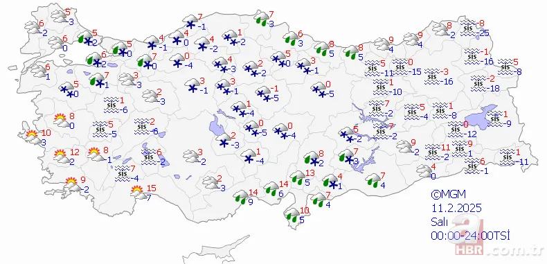 El yüz çatlatan soğuklar kapıda! Meteoroloji uyardı: İstanbul dahil o illerde 2 gün sürecek 11