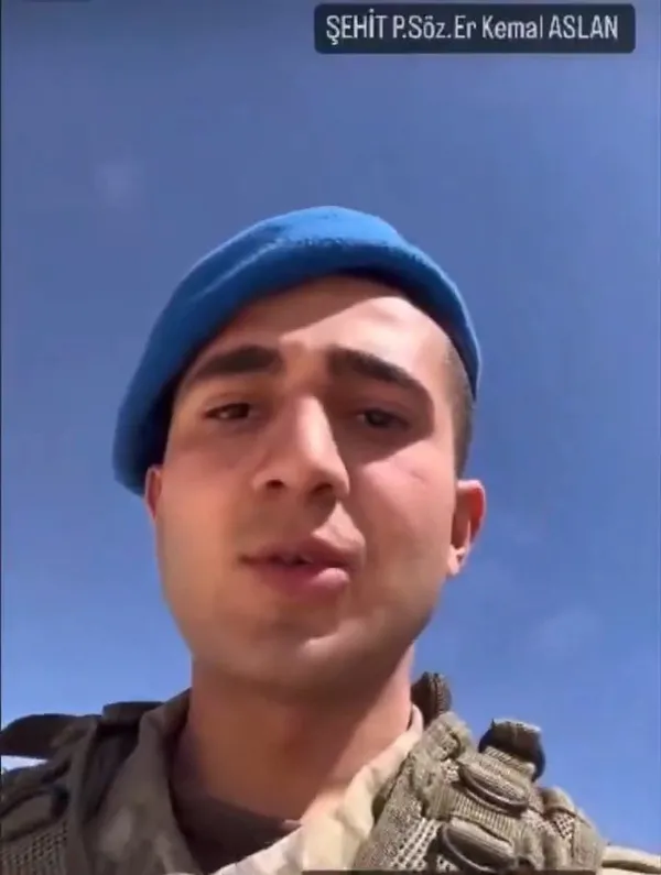 22 yaşındaki şehit er Kemal Aslan'ın videosu gözyaşlarına boğdu - 3