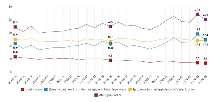 Son dakika | TÜİK işsizlik rakamlarını açıkladı! İstihdamda artışa devam | İş gücüne katılım tarihi zirvede - 5