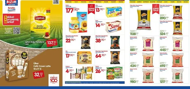 Bizim Toptan Market 29 Kasım indirim kataloğu yayında! Bu ayın son indirim listesindeki ürünler arasında temel gıda uygun fiyata satışta…