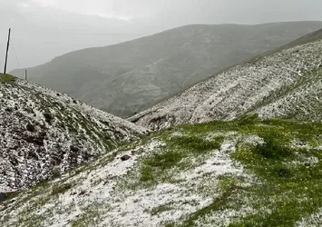 Gümüşhane'nin yüksekleri beyaza büründü