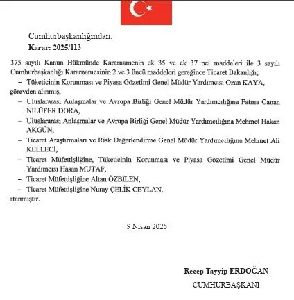Cumhurbaşkanlığı politika kurullarına atamalar Resmi Gazete'de! 10 ayrı kurula toplam 140 isim