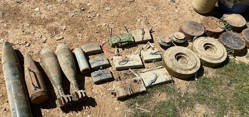 Tel Abyad'da PKK'ya darbe: 693 kilo patlayıcı ele geçirildi