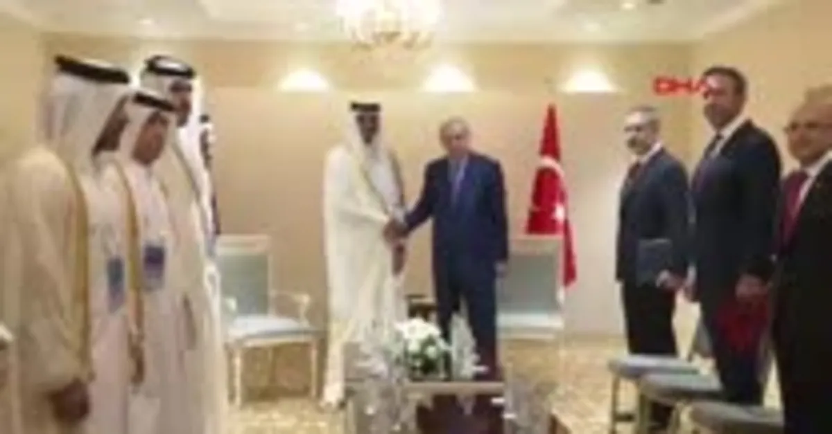 Başkan Erdoğan, Katar Emiri Şeyh Temim bin Hamad Al Sani ile görüştü