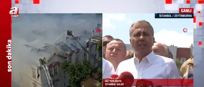 İstanbul’da Balıklı Rum Hastanesi’nde korkutan yangın! Başkan Erdoğan başhekim Leana ile görüştü