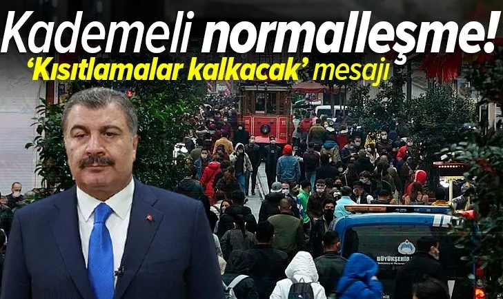 Son dakika: Sağlık Bakanı Fahrettin Koca'dan flaş açıklama: Kısıtlamaların kademeli olarak kalkacağı günlere ulaşıyoruz