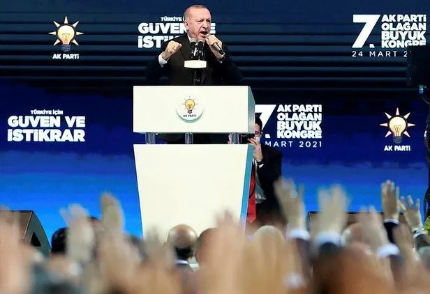 Son dakika: Başkan Erdoğan'dan teşekkür konuşması! AK Parti 7. Olağan Büyük Kongresi'nde yeniden genel başkan seçildi - 3