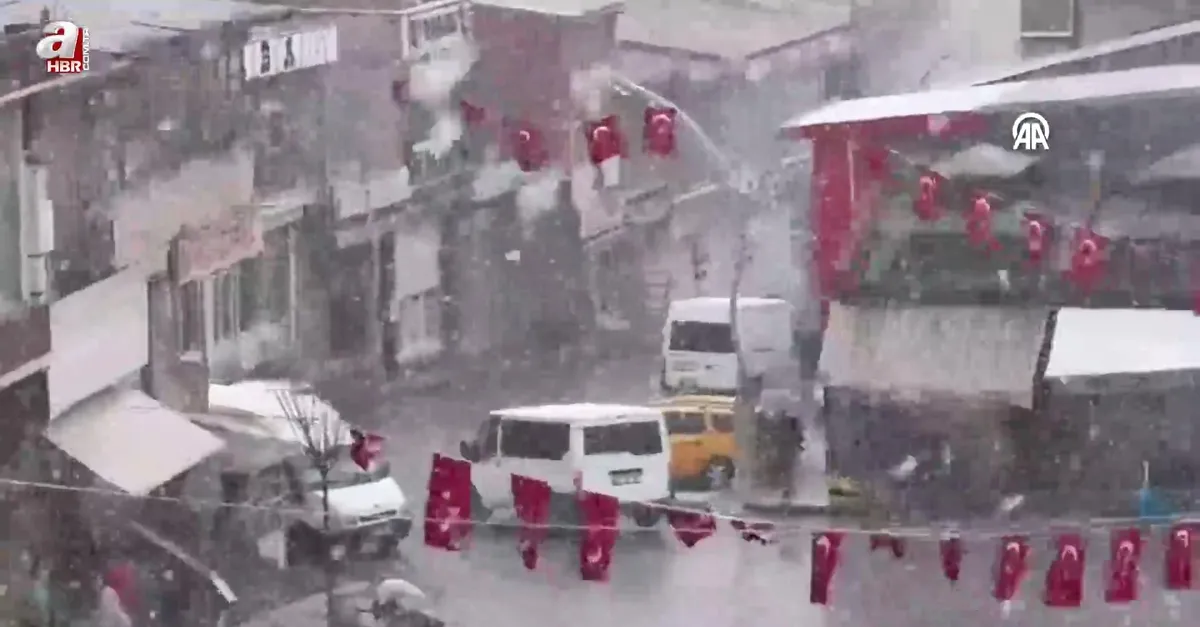 Van Başkale'de kar etkili oldu