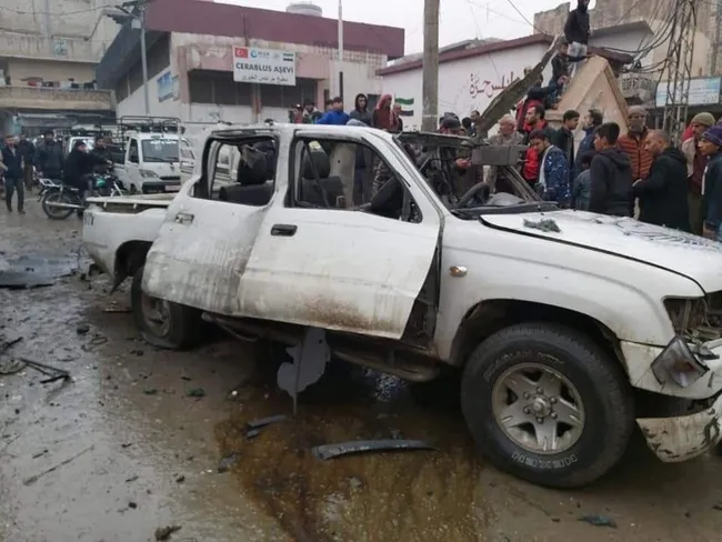 Cerablus'taki bomba yüklü araçla terör saldırısı - 1