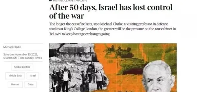 Batı medyası yine şaşırtmadı! İngiliz The Times’tan skandal manşet! Katil Netanyahu’ya yol haritası verdiler