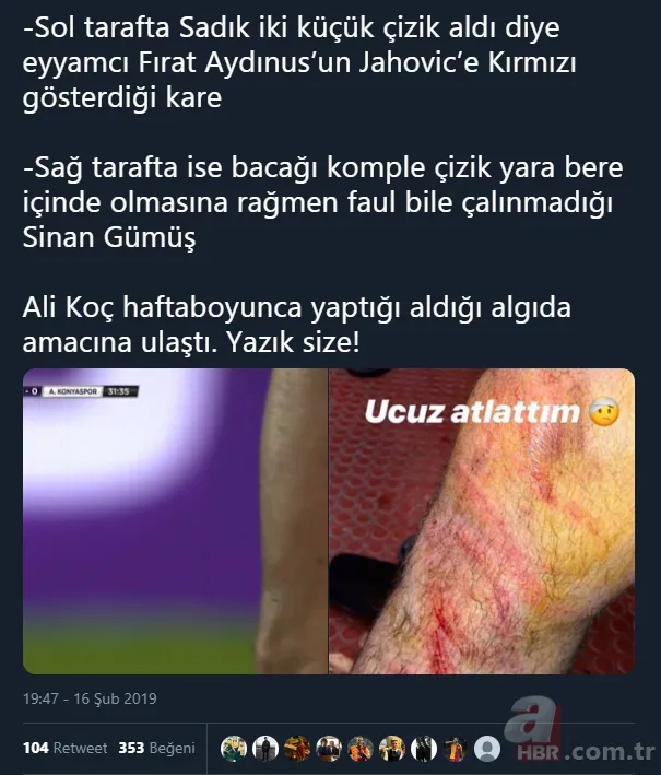 Fenerbahçe - A. Konyaspor maçına Fırat Aydınus damgası! Sosyal medya Aydınus’u konuştu!