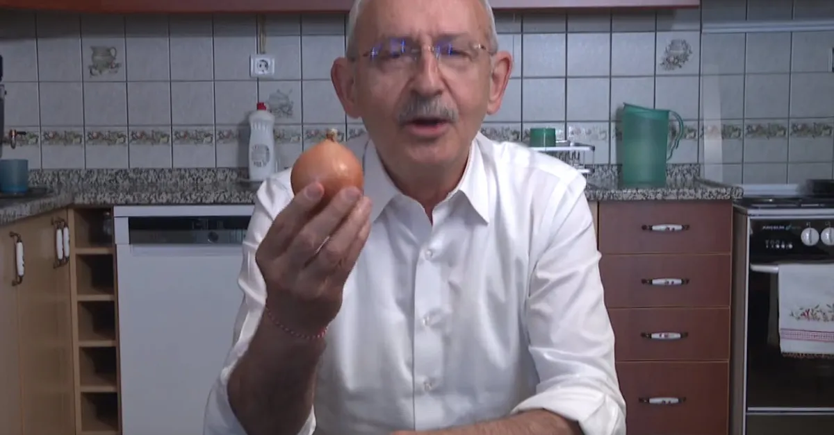 7’linin cumhurbaşkanı adayı Kemal Kılıçdaroğlu’dan ‘soğan’lı provokasyon