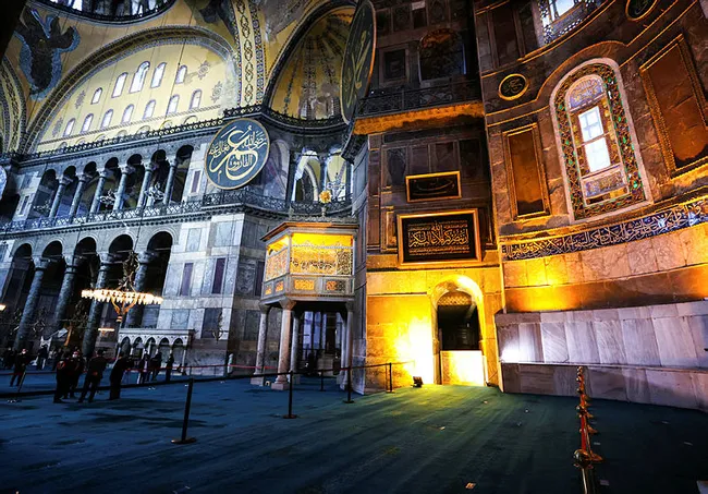 Başkan Erdoğan Ayasofya Camisi'ne hat tablosu bağışladı - 3