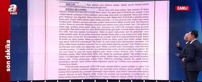 Narin cinayetinde 15 yaşındaki tutuklu işçinin ifadesi A Haber’de! Hazırlan seninle işimiz var
