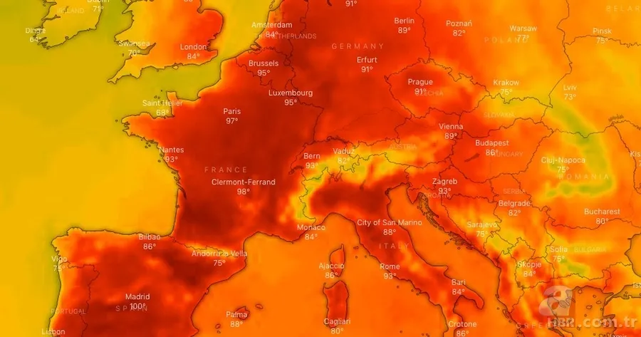 NASA'dan korkutan harita! Türkiye dahil tüm Avrupa... 1
