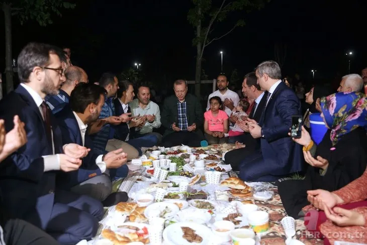 Başkan Erdoğan, Zeytinburnu sahilinde vatandaşlarla iftar yaptı