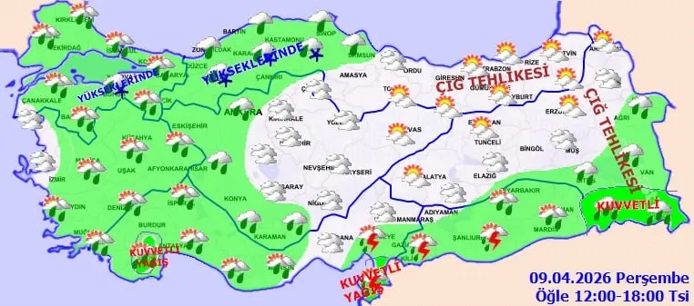 meteoroloji-son-dakika-42-ilde-sari-alarm-sel-cig-ve-zirai-don-riski-kapida-1775709539357.jpg 9 Nisan hava durumu raporu (Fotoğraf: MGM)