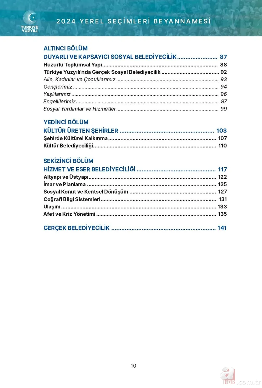 İşte AK Parti'nin yerel seçim beyannamesi! 85 milyonu ilgilendiriyor: Gençlerden yaşlılara, aileden engelliye... 7