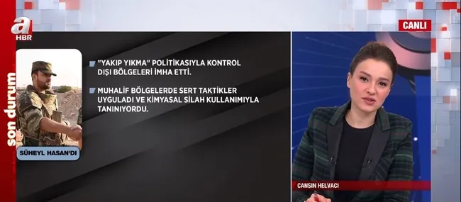 Kimyasal silah kullanıyordu! (Ekran görüntüsü / A Haber)