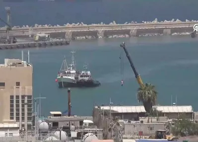 Hanzala gemisi Aşdod Limanı’na getirildi